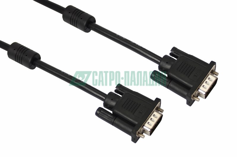 Шнуры коммутации PROconnect 17-5505-6 ∙ Шнур VGA - VGA с ферритами, длина 3 метра, черный PROconnect, цвет чёрный