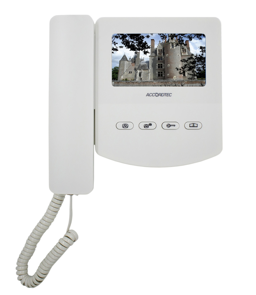 Мониторы видеодомофонов AccordTec AT-VD433C EXEL WHITE, цвет белый