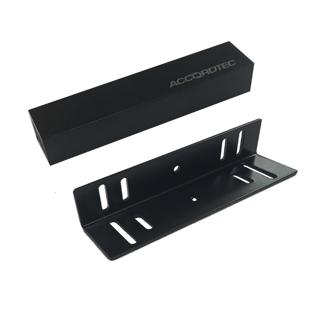 Электромагнитные замки AccordTec ML-200K Premium Black с уголком, цвет черный