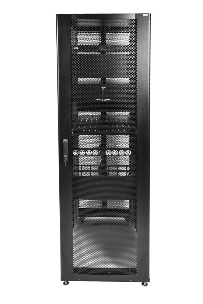 Шкафы телекоммуникационные ЦМО ШТК-СП-48.8.10-48АА-9005, цвет черный, размер 19