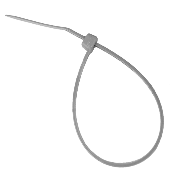 Стандартные из полиамида (nylon) Rexant 07-1303-3 ∙ Хомут-стяжка кабельная нейлоновая REXANT 300 x4,8мм, серая, упаковка 100 шт. ∙ кратно 10 упак, размер 300х4, цвет серый