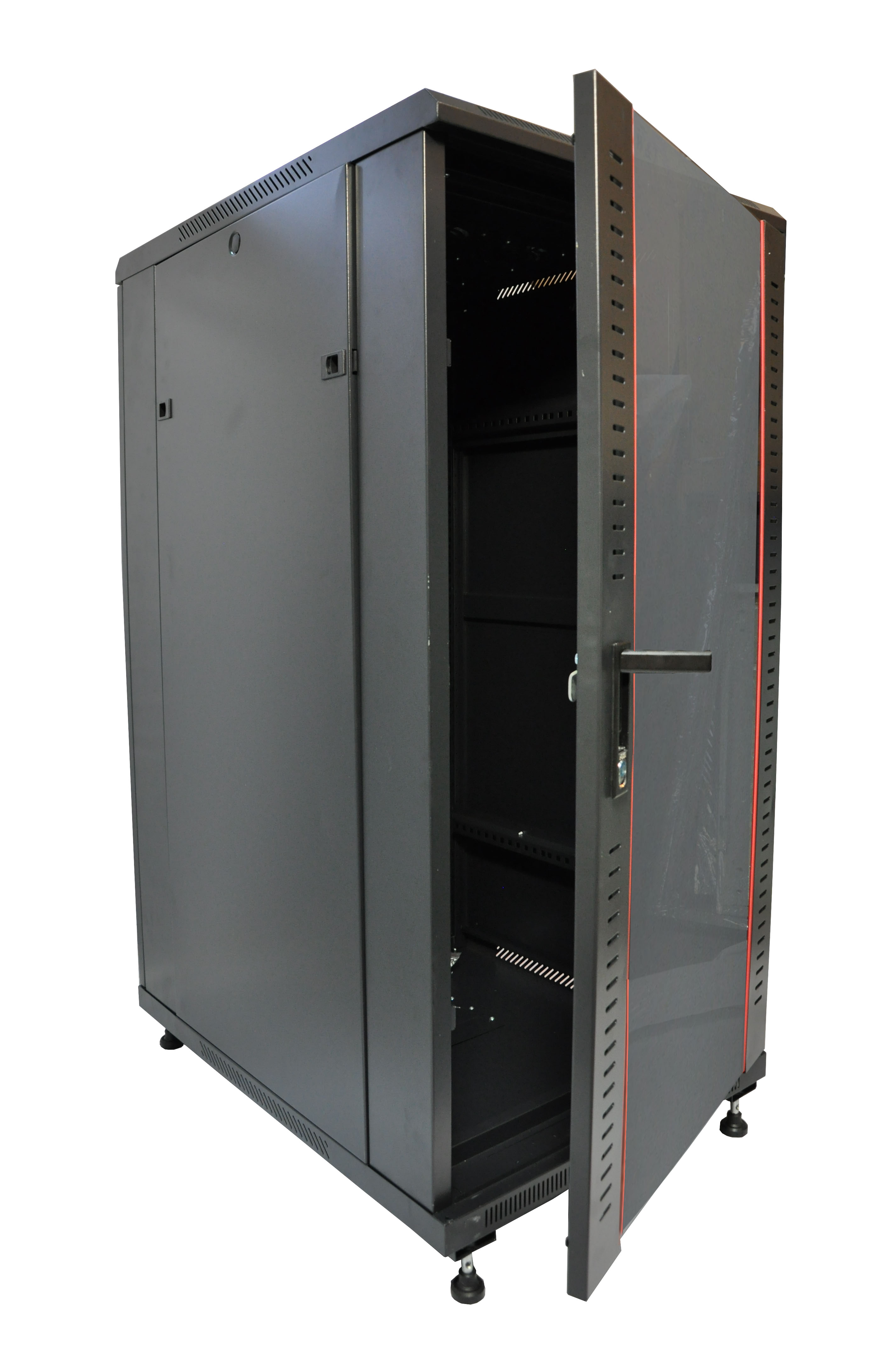 Шкафы телекоммуникационные W&T B256080BWT, цвет черный, размер 19
