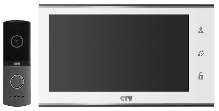 Комплекты домофонов CTV CTV-DP2702MD (белый), цвет черный