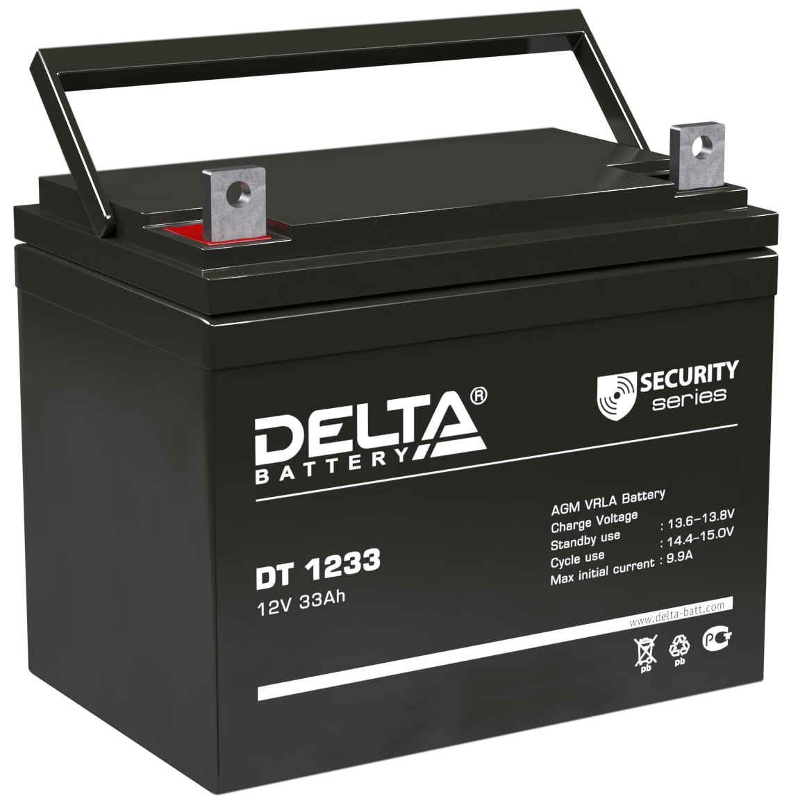 Аккумуляторы DELTA battery DT 1233 ∙ Аккумулятор 12В 33 А∙ч 249 - фото 1