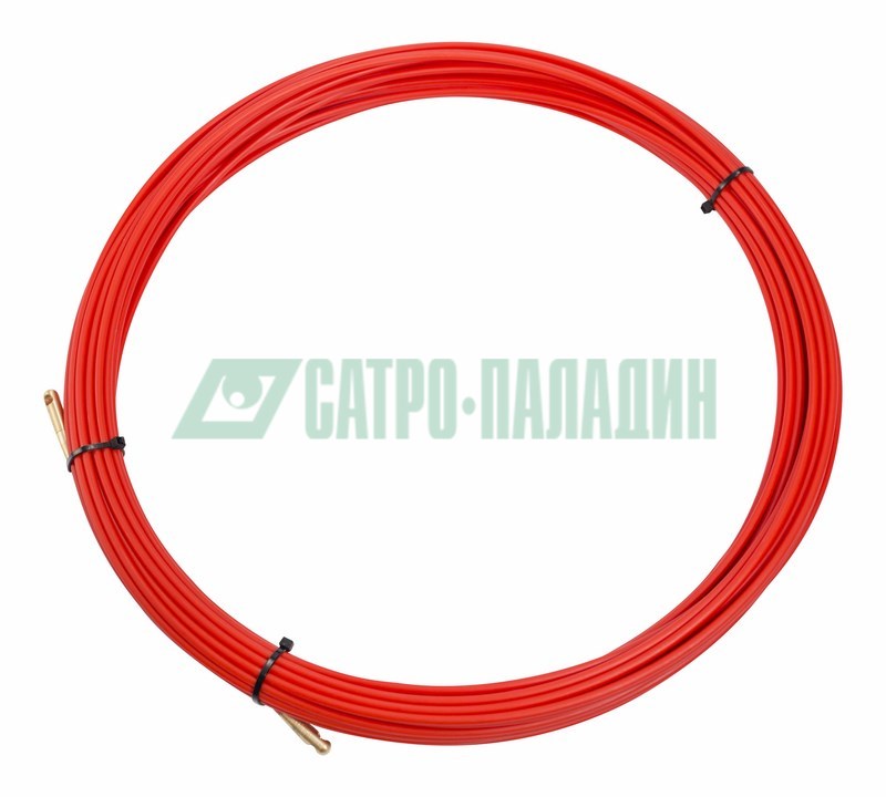 Протяжка кабельная Rexant 47-1020 ∙ Протяжка кабельная REXANT (мини УЗК в бухте), стеклопруток, d=3,5 мм, 20 м, красная, цвет красный