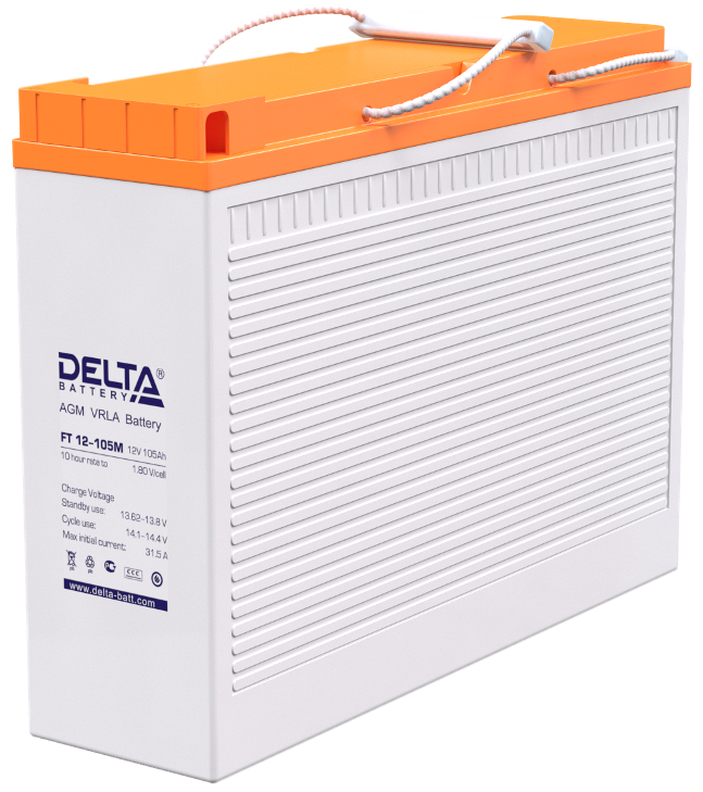 Аккумуляторы DELTA battery FT 12-105 M ∙ Аккумулятор 12В 105 А∙ч 249 - фото 1