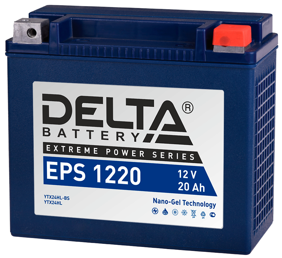 Аккумуляторы DELTA battery EPS 1220 ∙ Аккумулятор 12В 20 А∙ч