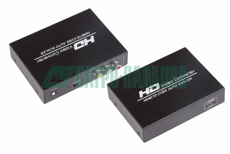 Сплиттеры/ответвители Rexant 17-6915 ∙ Конвертер HDMI на 3 RCA, металл REXANT