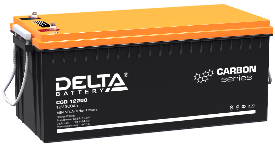 Аккумуляторы DELTA battery CGD 12200 ∙ Аккумулятор 12В 200 А∙ч